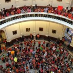 Inside the capitol after the rally.