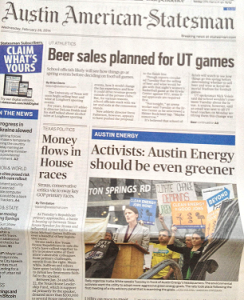 2014-02-26-Front-Page-Austin American-Statesman