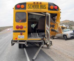 Bus Rear Ended - Photo Credit - DPS