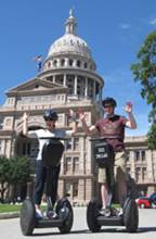 Austin capitol segway tourists