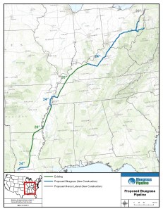 2013-091-31 Bluegrass Pipeline - map of proposed route